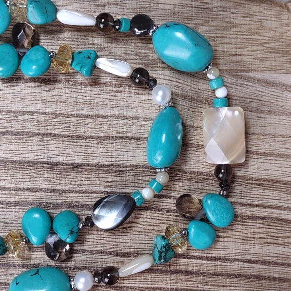 Lucas Lameth Turquoise/Gemstone Necklace - Picture 2 of 6
